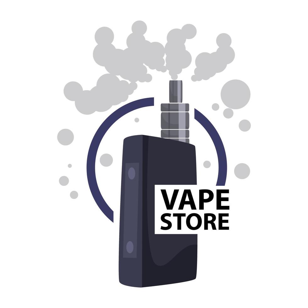 Vorlage für das Design des Vape Store-Logos vektor