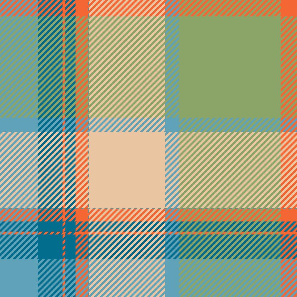 tartan schottland nahtloser karierter mustervektor. Retro-Hintergrundstoff. Vintage Check Farbe quadratische geometrische Textur. vektor