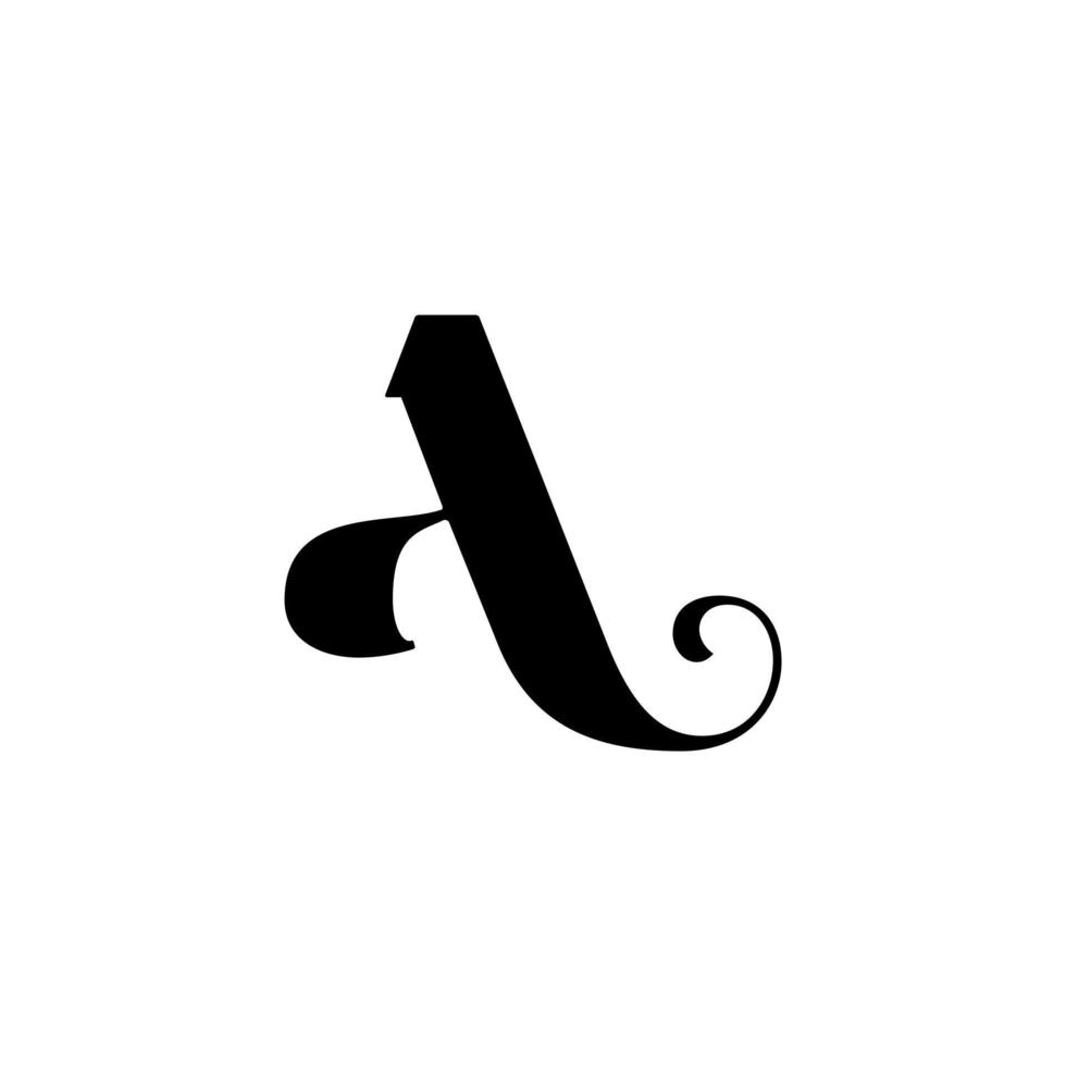 ein Brief-Logo-Design für Mode-, Schönheits- und Spa-Unternehmen. ein Buchstabe-Vektor-Symbol. ein Logo vektor