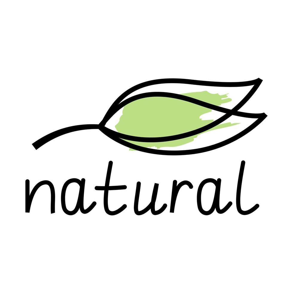 vektor löv för naturlig Produkter
