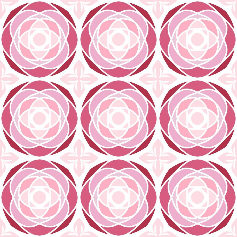 Pastellrosa nahtloses Muster mit Stammesform. muster im ikat-, azteken-, marokkanischen, thailändischen, luxuriösen arabischen stil. Ideal für Stoffkleidung, Keramik, Tapeten. Vektor-Illustration. vektor