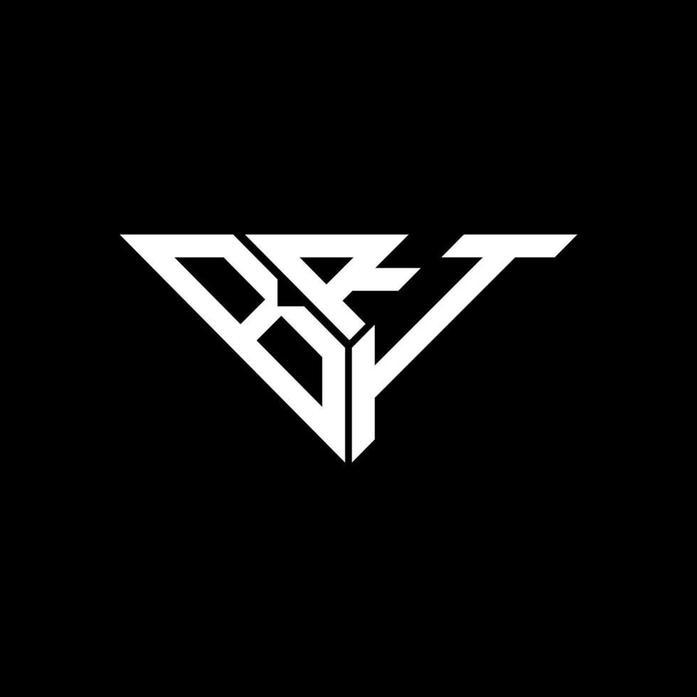 Bri Letter Logo kreatives Design mit Vektorgrafik, Bri einfaches und modernes Logo in Dreiecksform. vektor