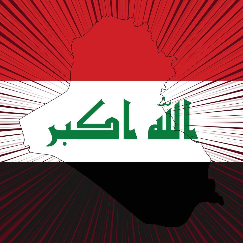 irak-unabhängigkeitstag-kartenentwurf vektor