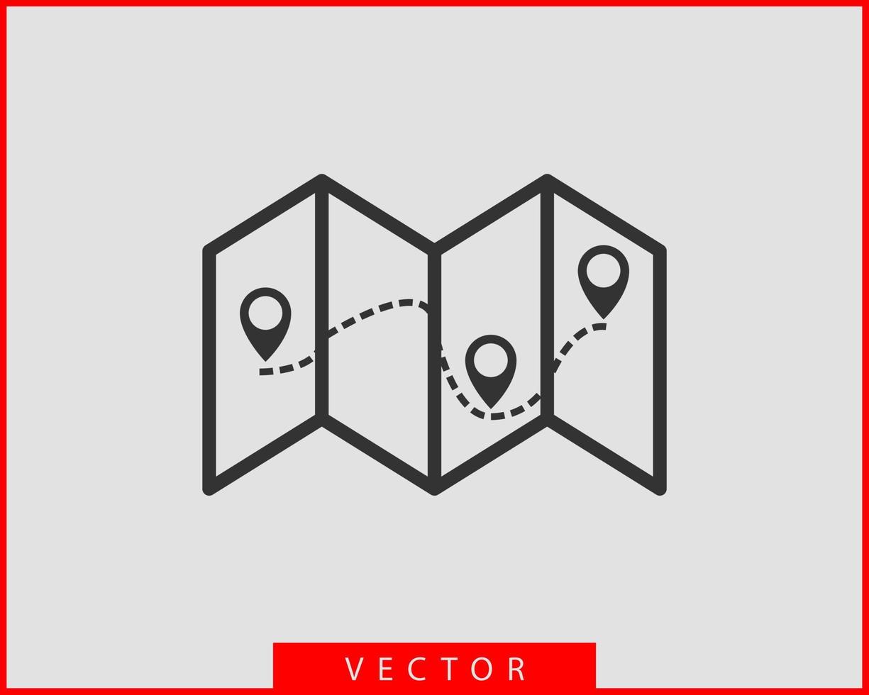 Karta ikoner. markör pekare. stift plats vektor ikon. gps navigering symbol.