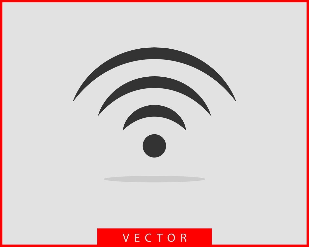 kostenloses wi-fi-symbol. Verbindungszone WLAN-Vektorsymbol. Radiowellen signalisieren. vektor