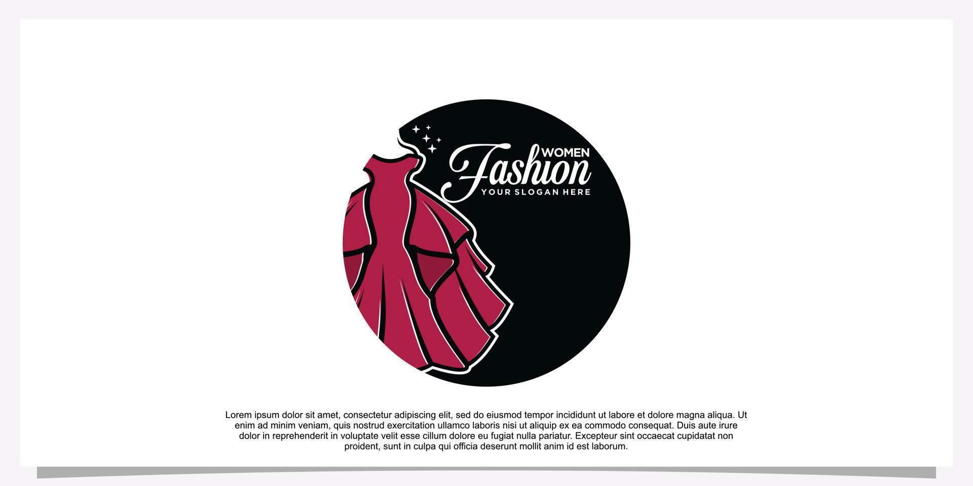 Mode-Boutique-Logo und Store-Logo-Label-Emblem Premium-Vektor vektor