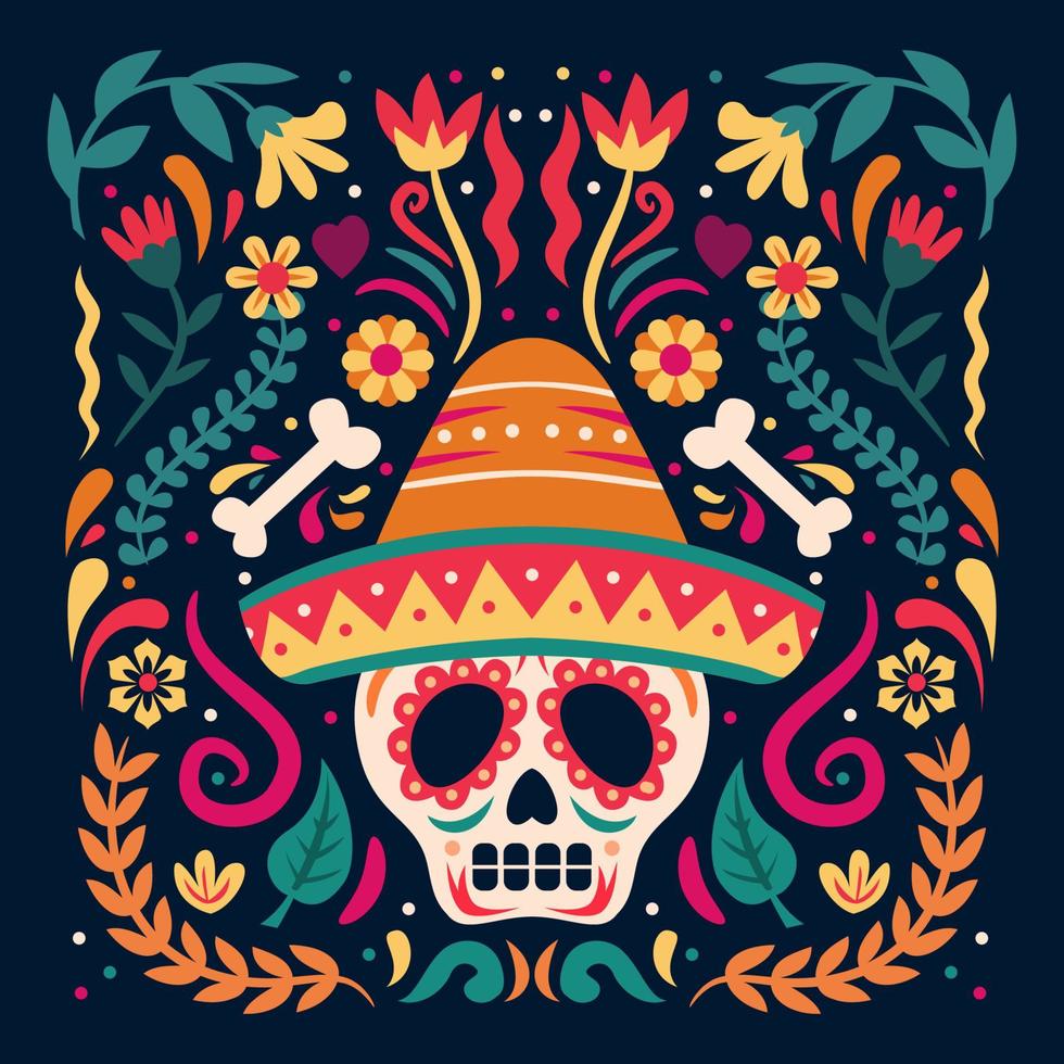 dia de los muertos konzept vektor