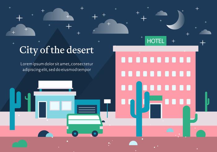 Gratis Vector City of the Desert