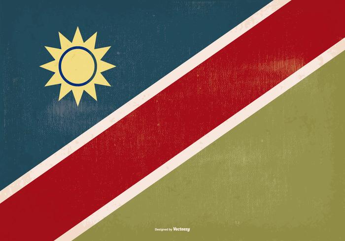 Alte Stil Namibia Flagge vektor