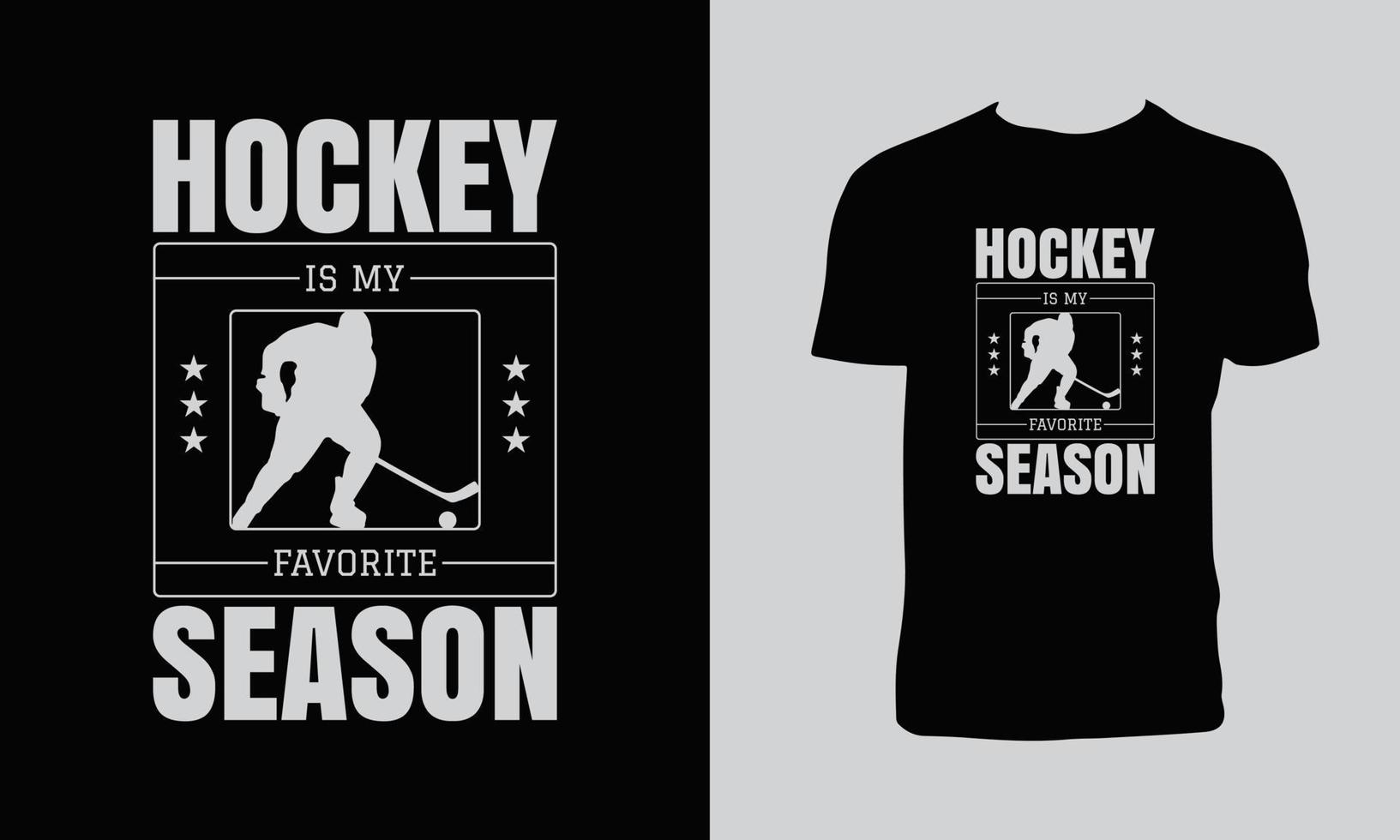 Hockey-Vektor-T-Shirt-Design vektor