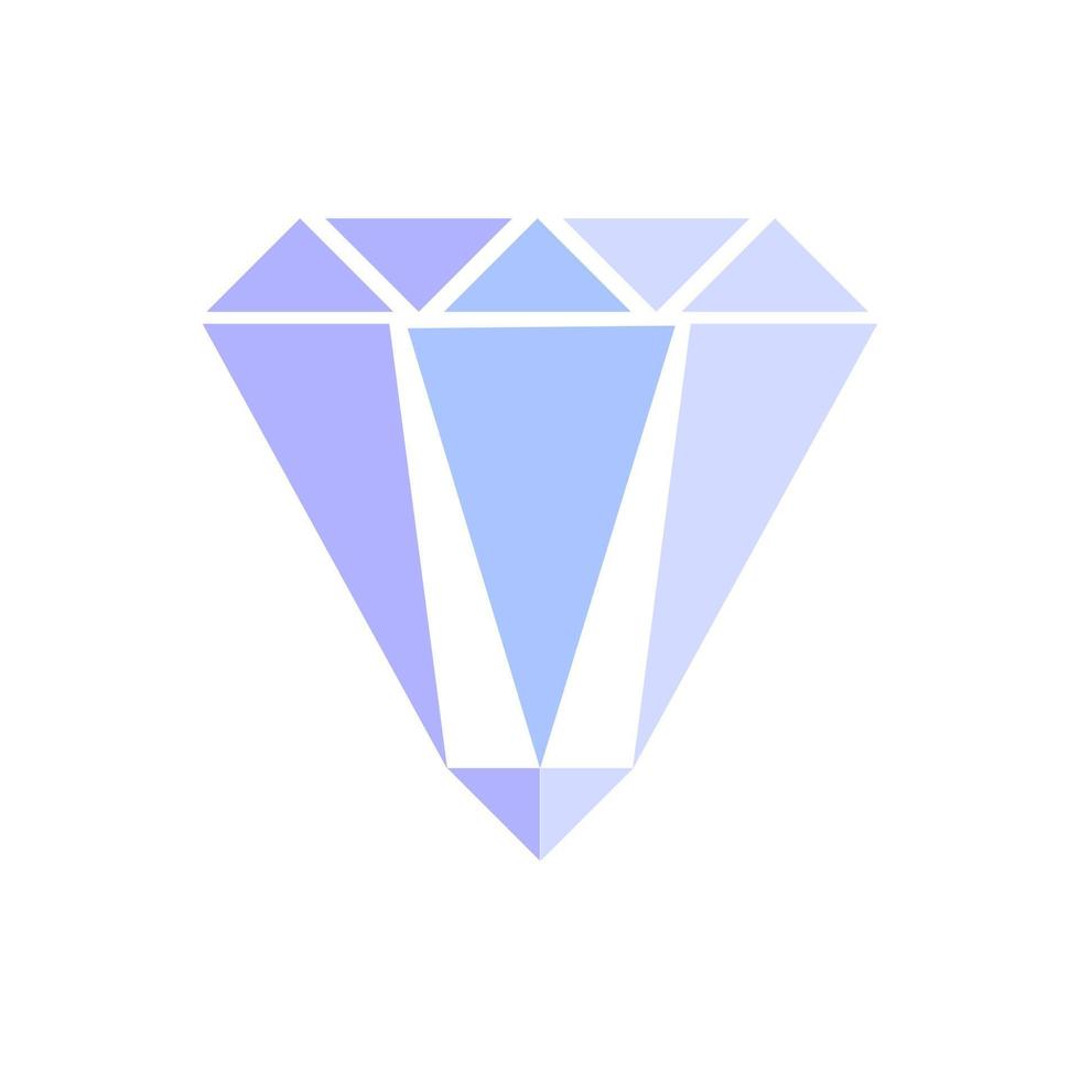 ikon vektor för lyx diamant och skinande