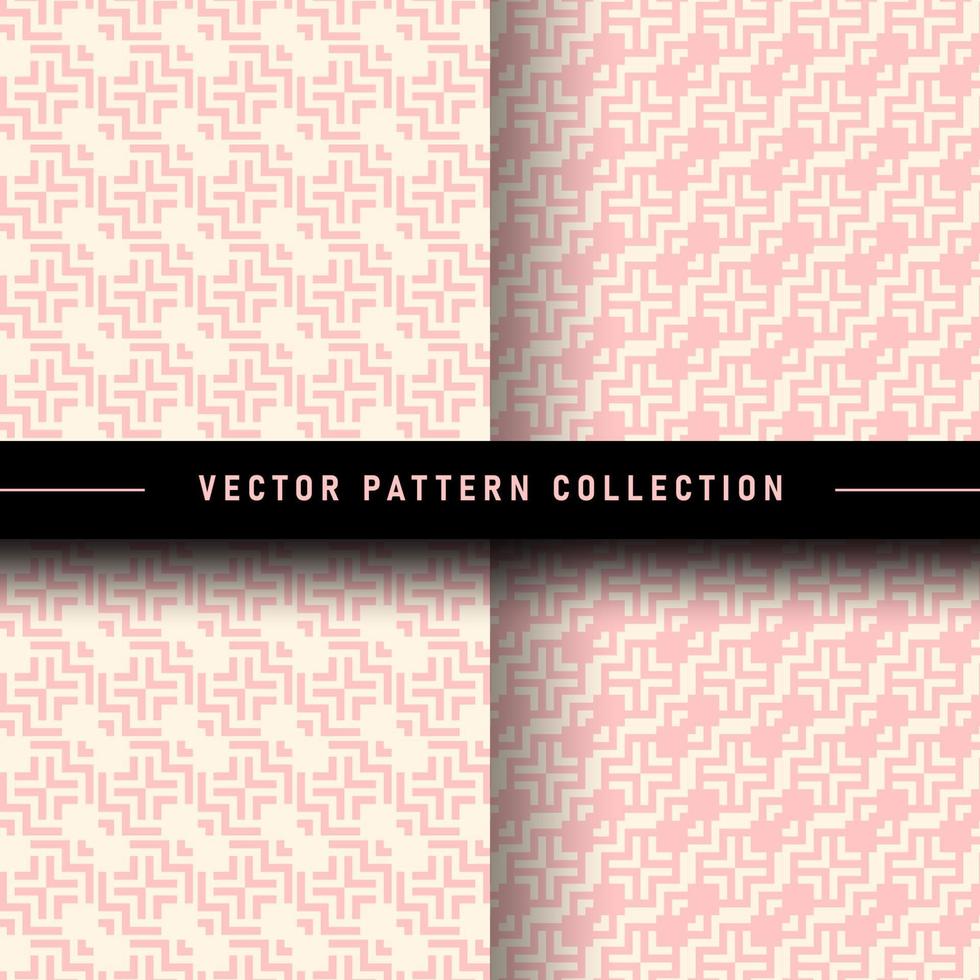 uppsättning av geometrisk mönster vektor samling