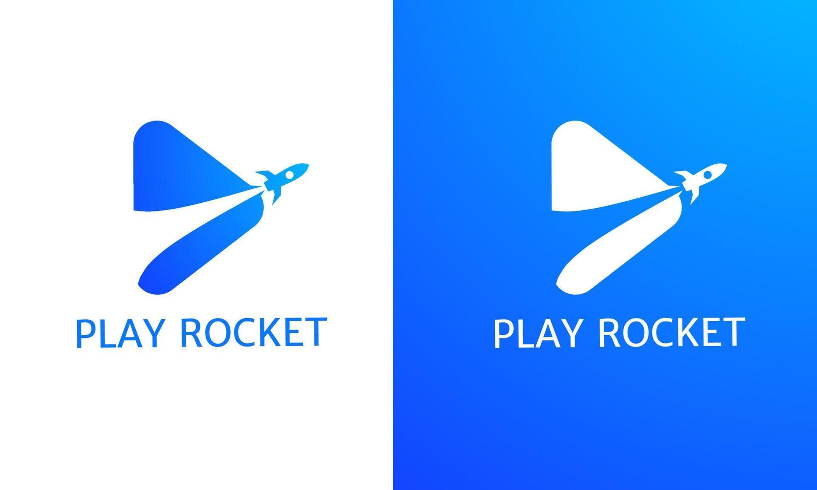 illustration vektor grafisk av mall logotyp spela raket