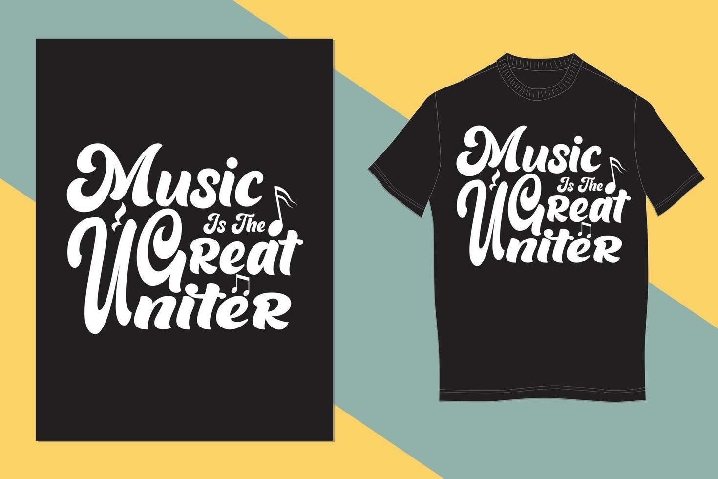 Musik-T-Shirt-Design vektor