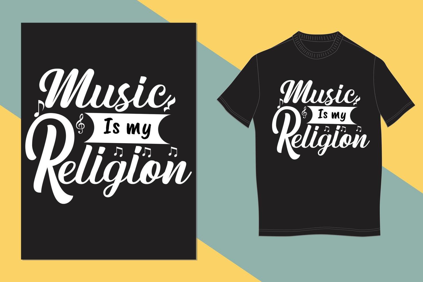 Musik-T-Shirt-Design vektor