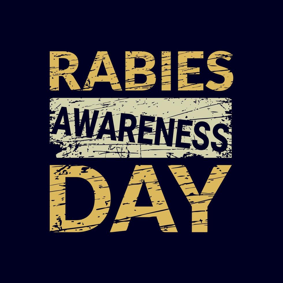 rabies medvetenhet roligt springa, internationell rabies dag pod design vektor