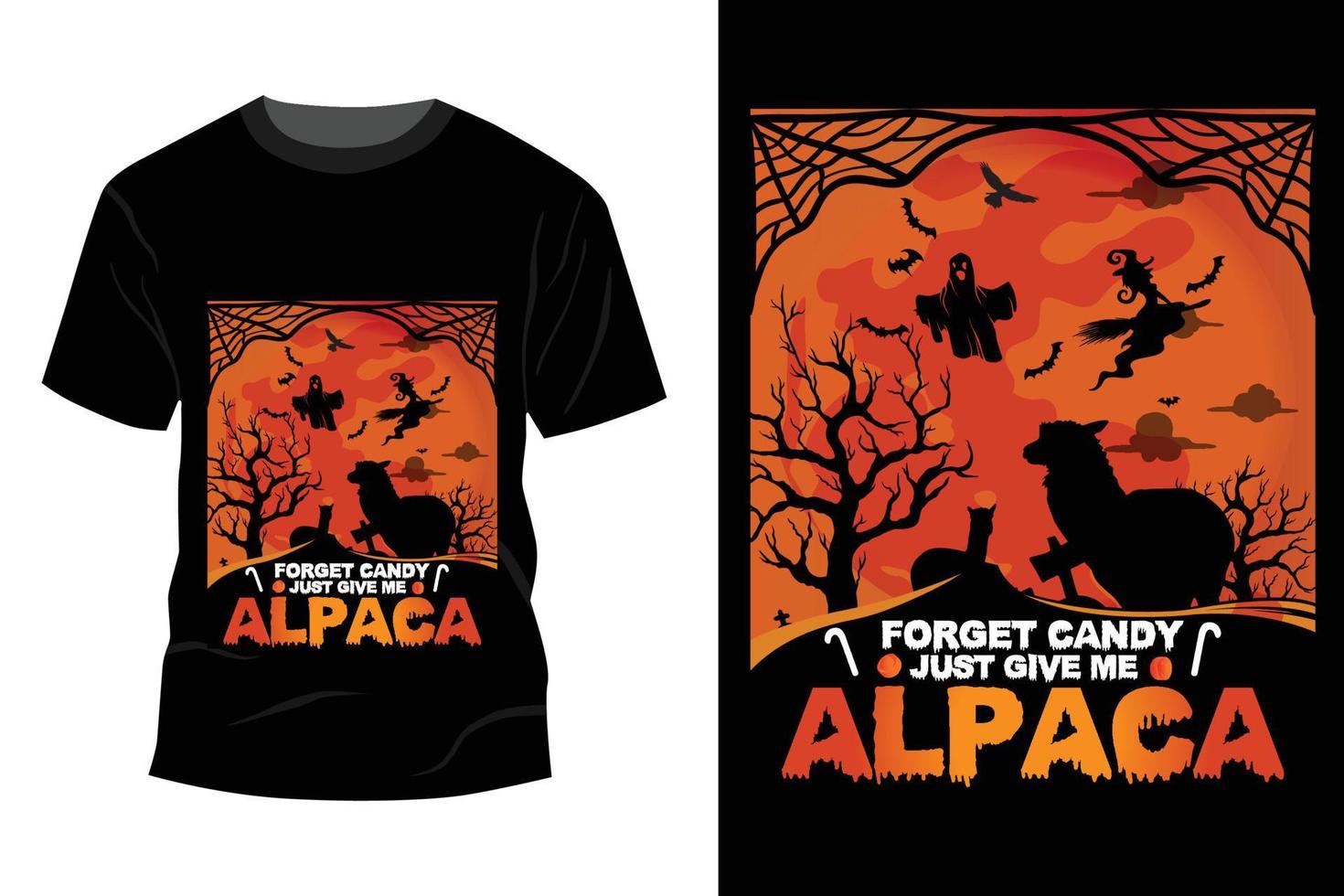 Halloween-T-Shirt-Design vektor