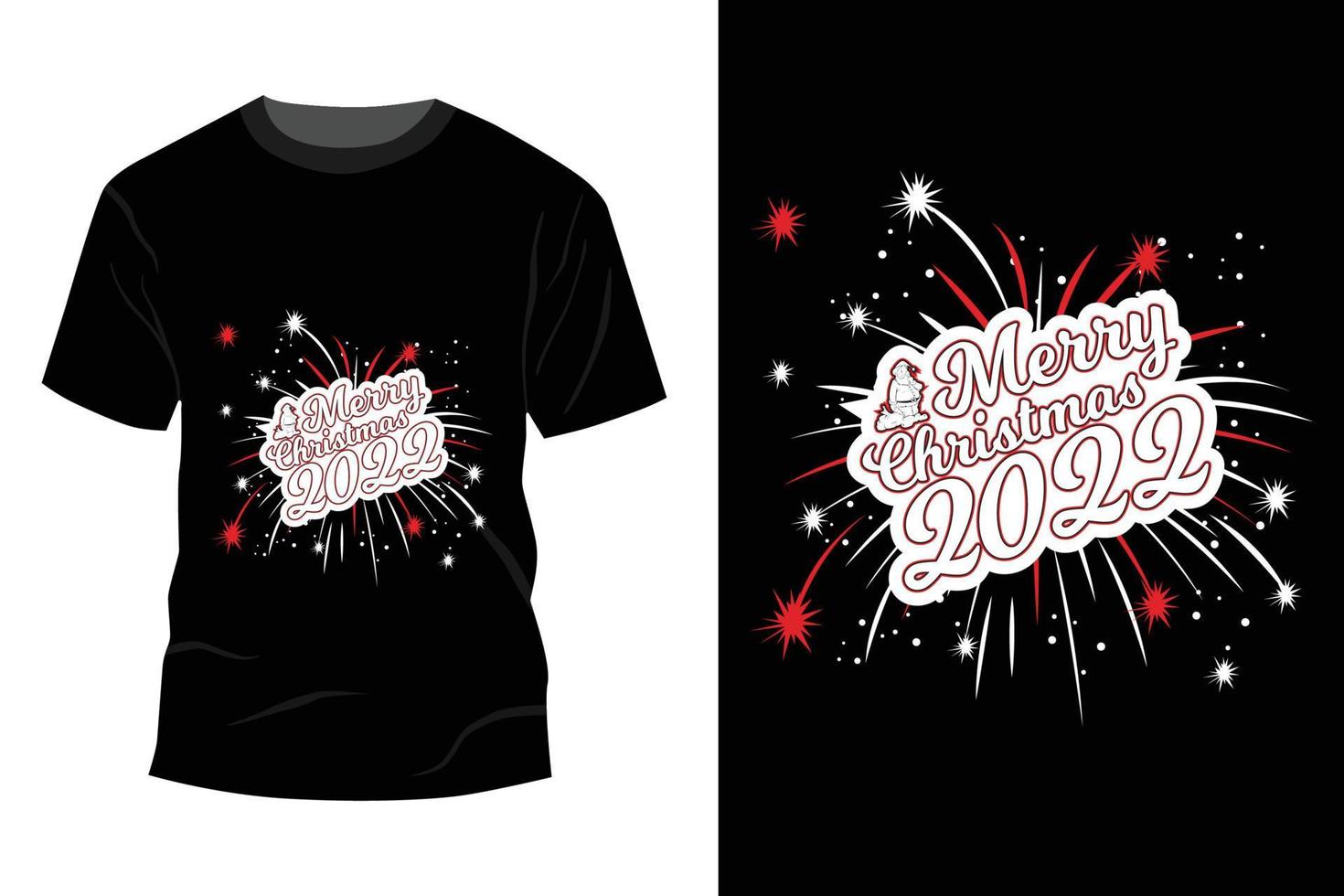 Weihnachts-T-Shirt-Design vektor