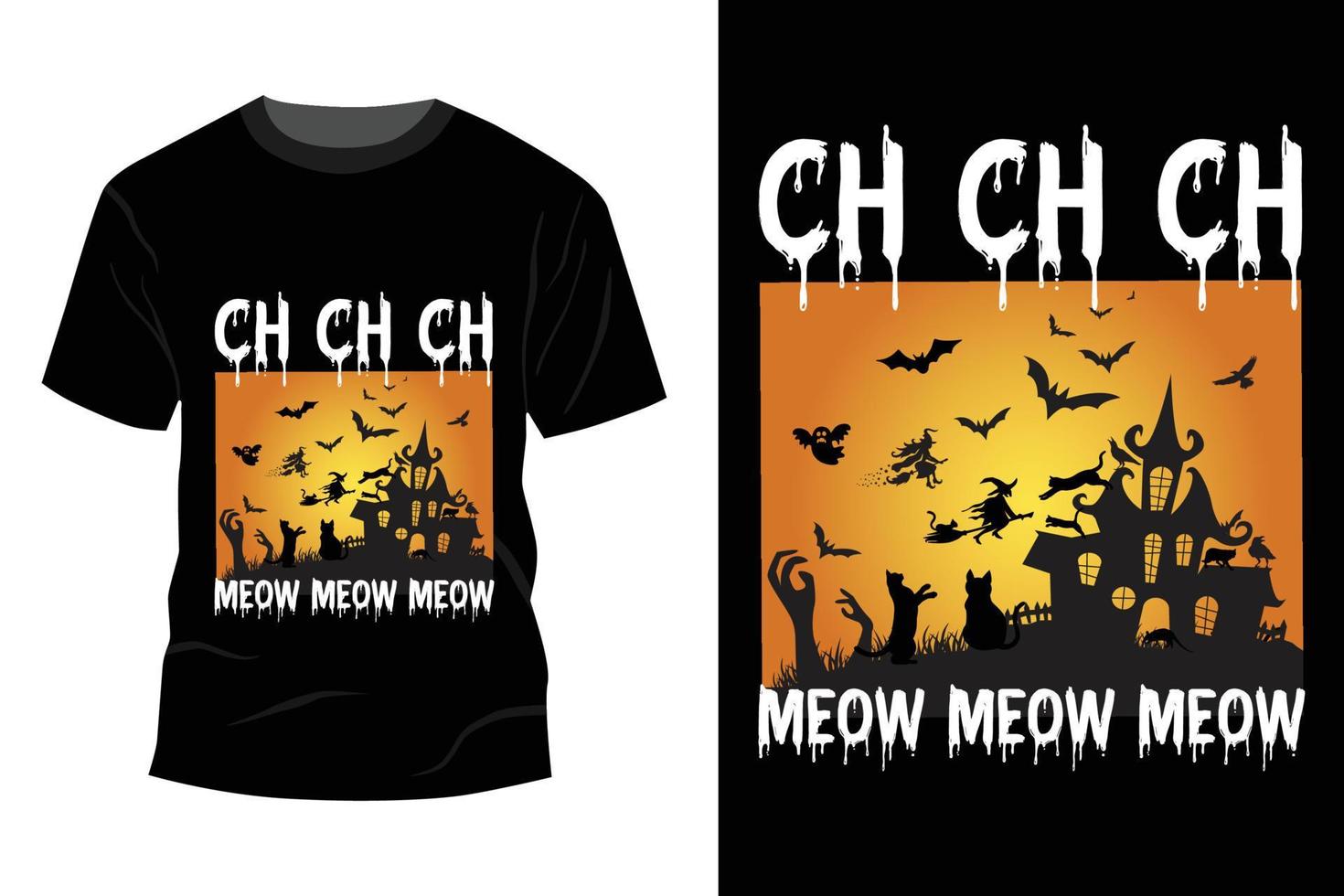 Halloween-T-Shirt-Design vektor