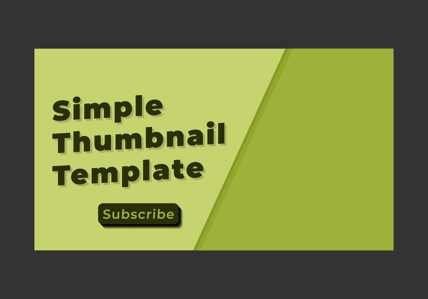 Thumbnail-YouTube-Vorlagendesign. vektor