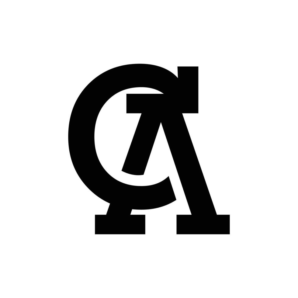 buchstabe ca oder ac monogramm geschäftslogo vektor