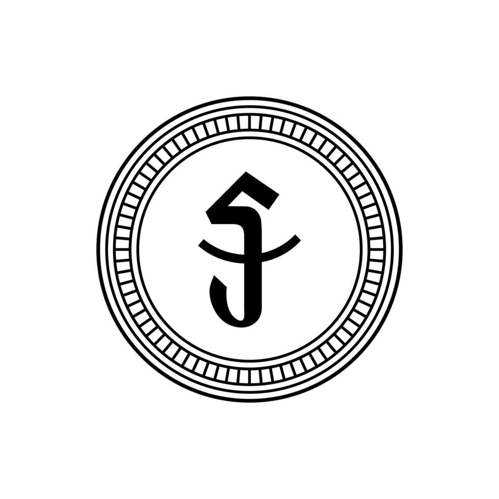 Kambodja valuta ikon symbol. khr, rielmynt. vektor illustration
