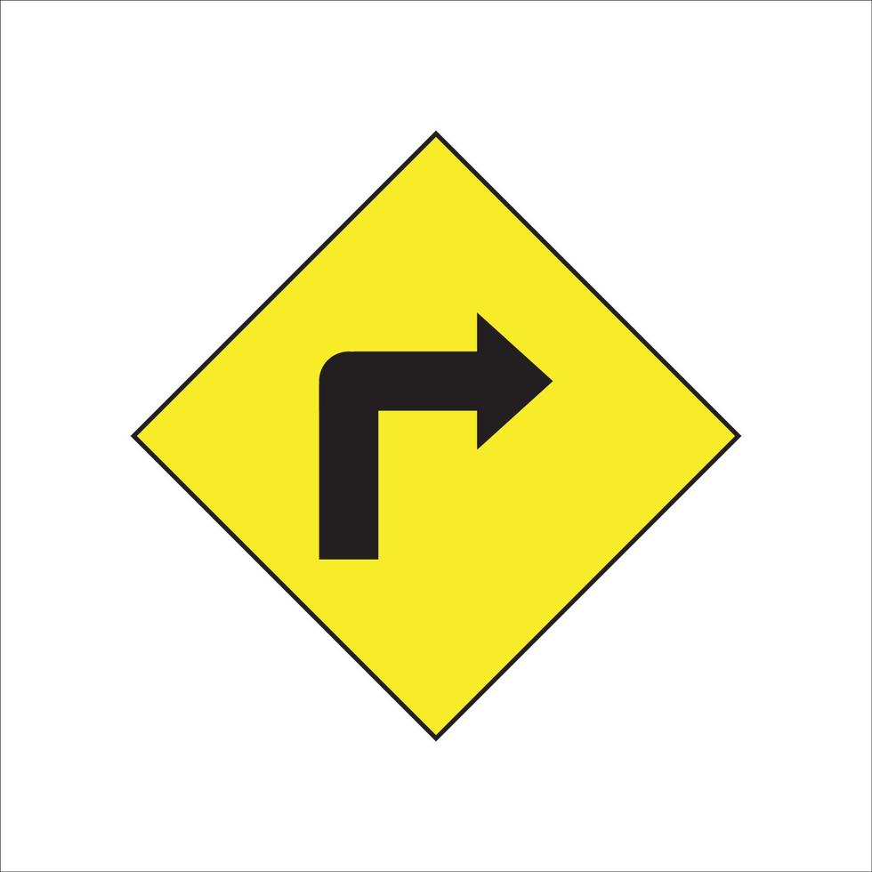 trafik tecken ikon logotyp vektor design