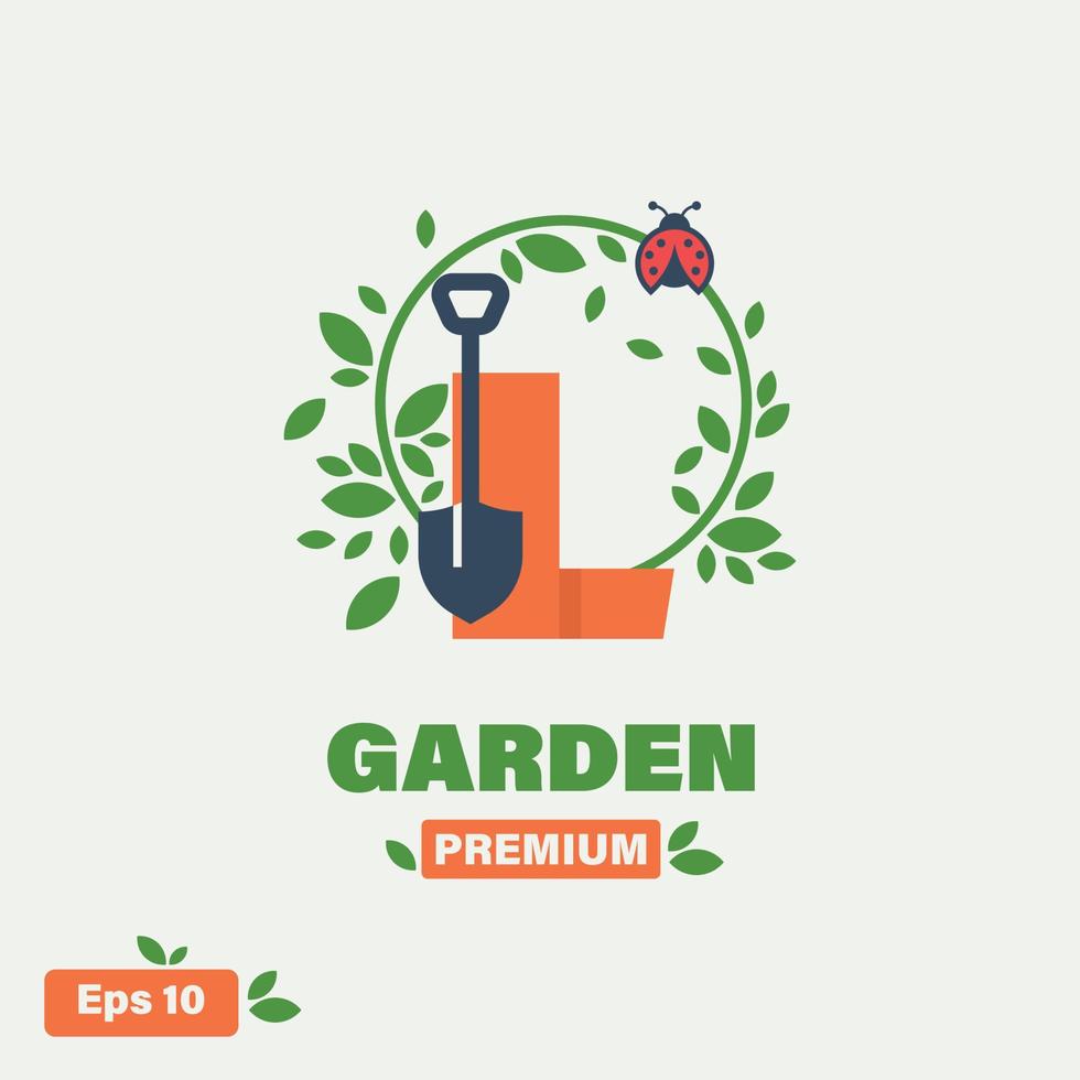 Logo des Gartenalphabets l vektor