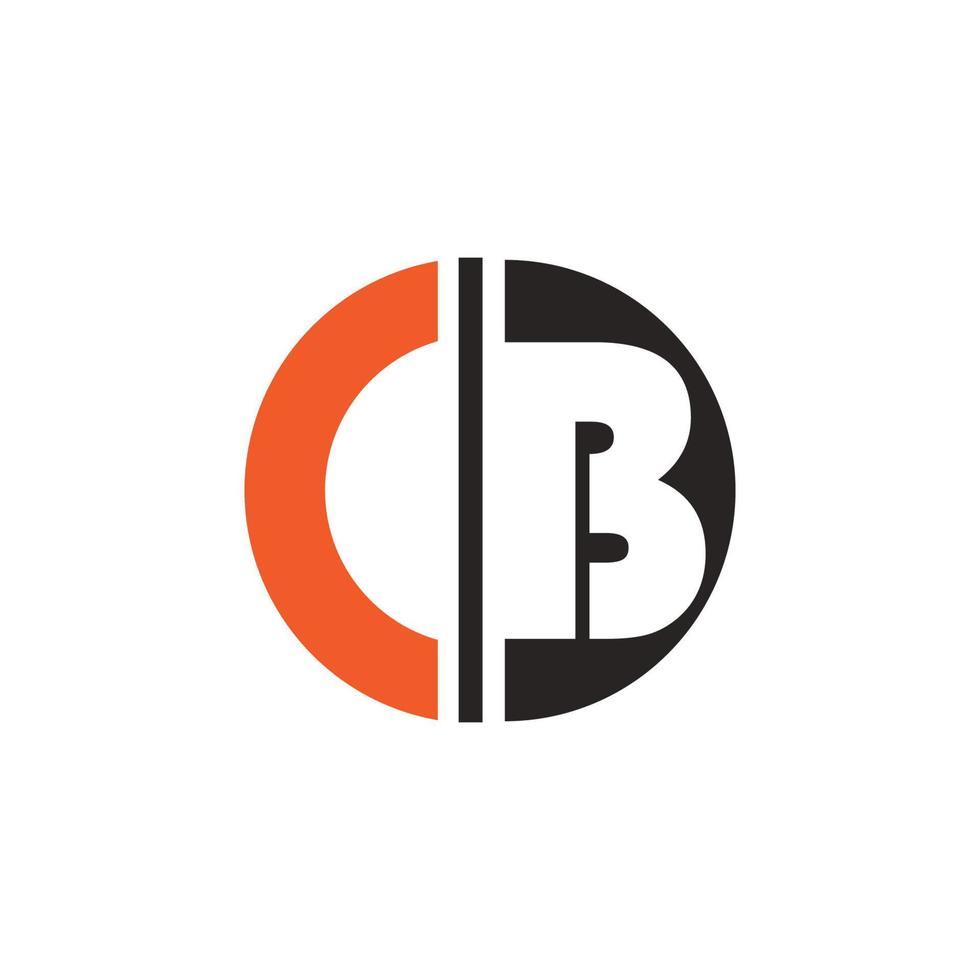 cb-Buchstaben-Logo-Vektor vektor