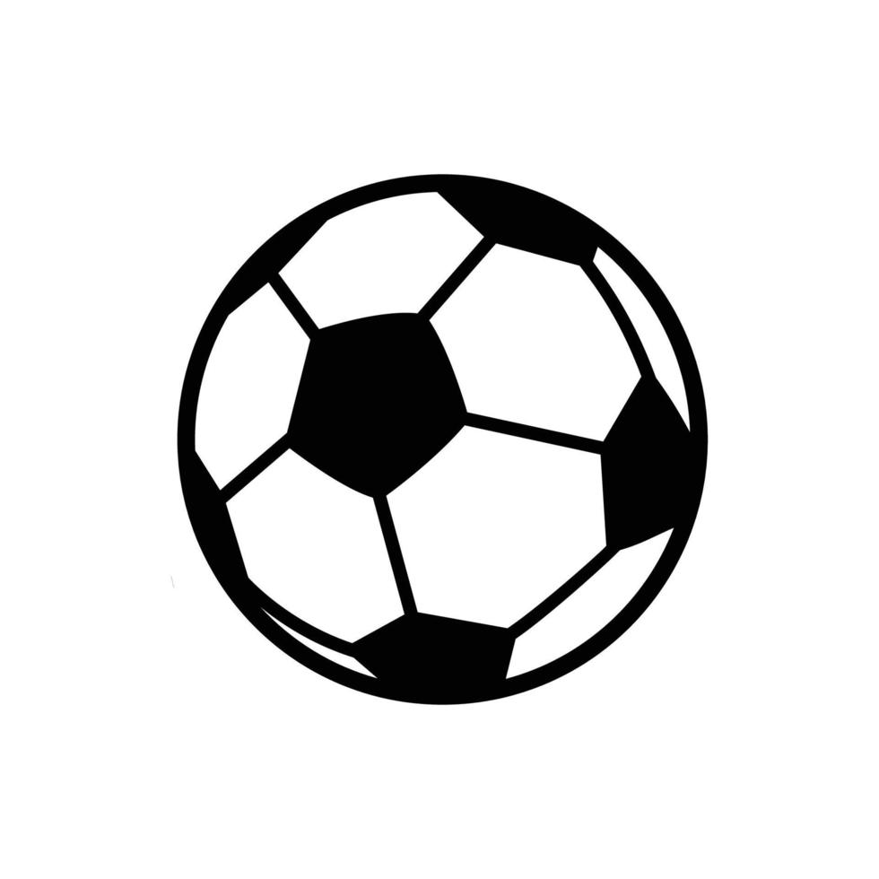 Fußball Symbol Vektor Designvorlage auf weißem Hintergrund