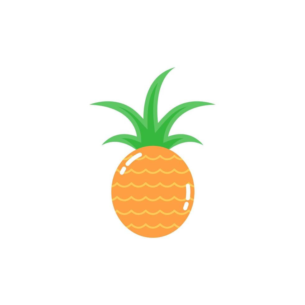 Ananas-Symbol, Vektor und Illustration.