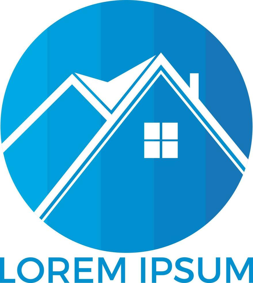 Logo-Design für Immobilienhäuser. Symbol für Immobilienbauarchitektur. vektor