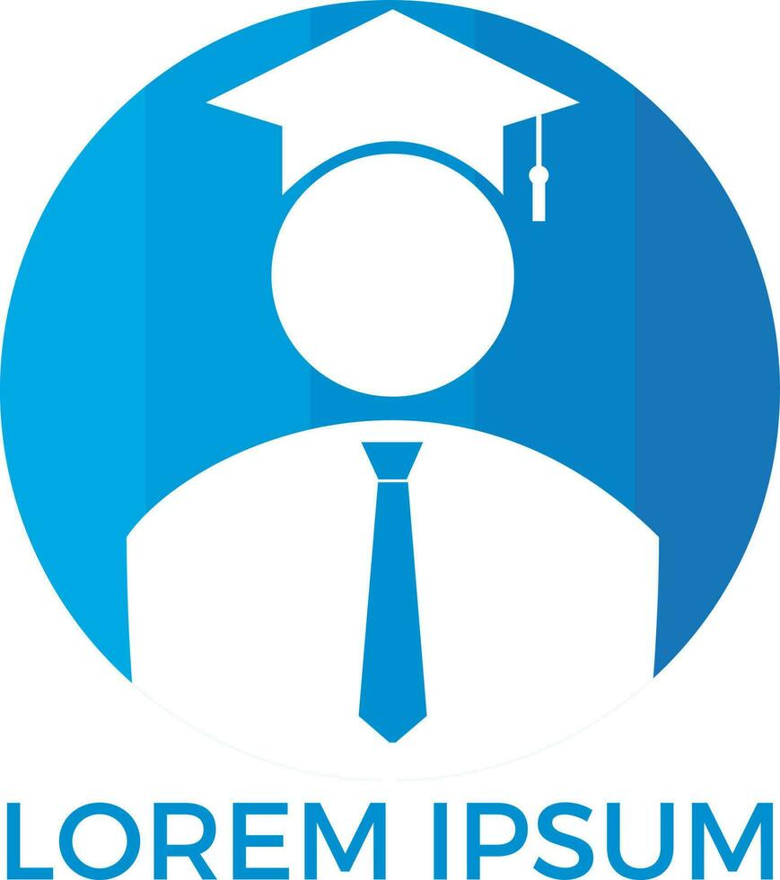 Studenten-Logo-Design. Bildungslogo. vektor