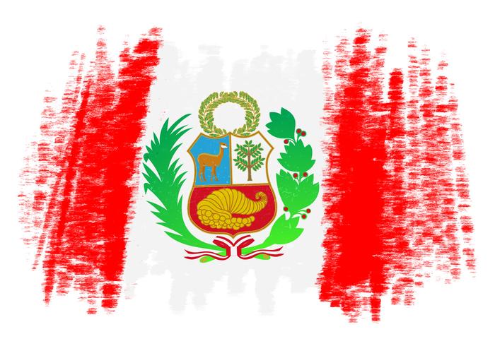 Peru Flagge Vektor Hintergrund