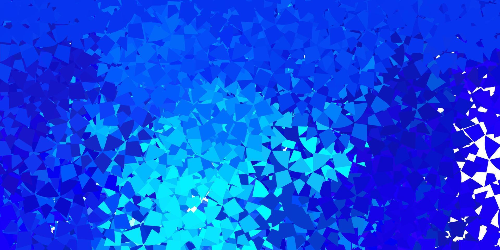 dunkelrosa, blauer Vektorhintergrund mit Dreiecken. vektor