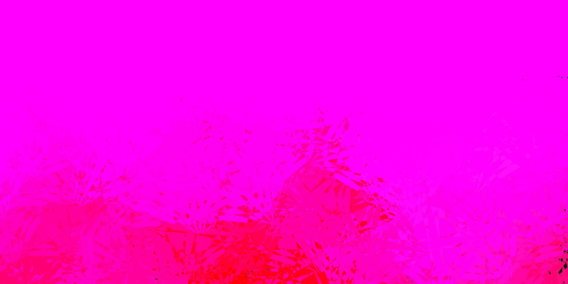 dunkelrosa Vektorhintergrund mit polygonalen Formen. vektor