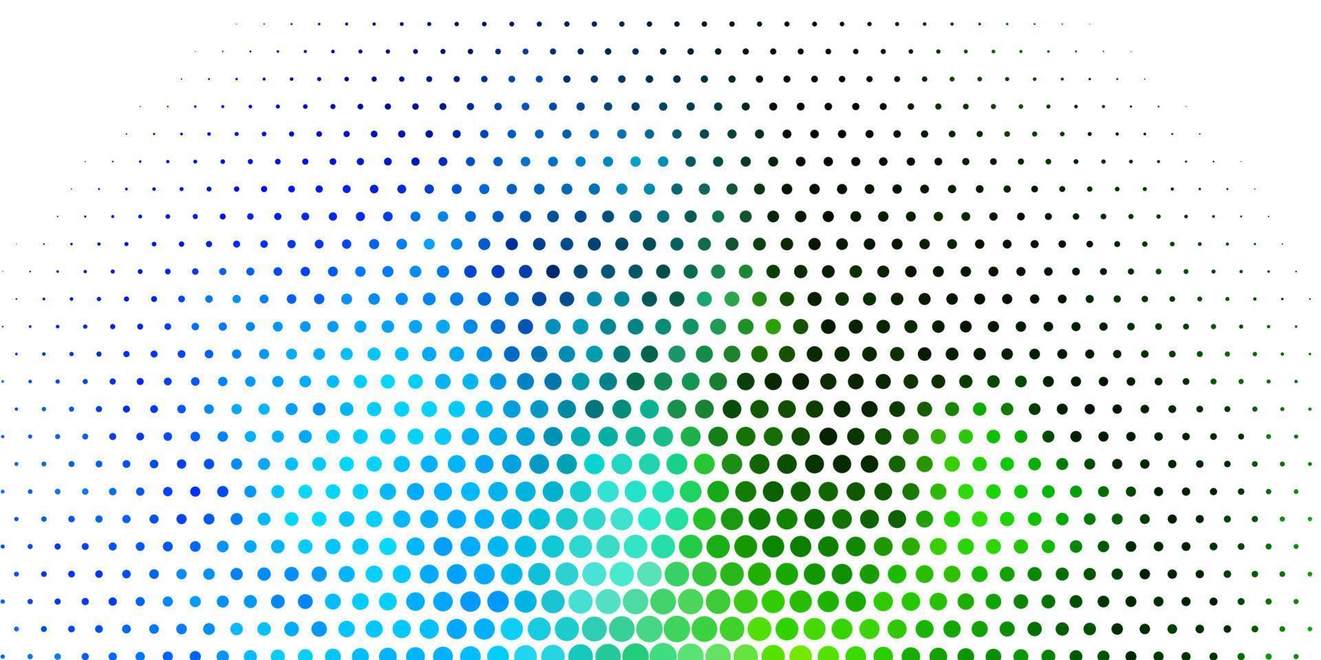 hellblauer, grüner Vektorhintergrund mit Flecken. vektor
