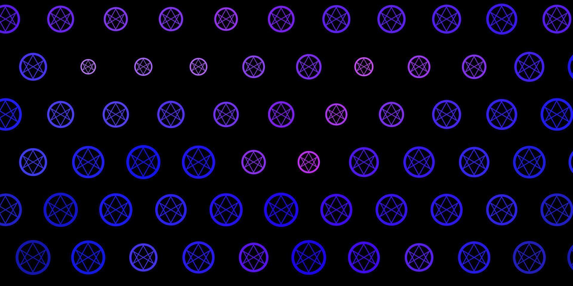 dunkelviolette Vektorbeschaffenheit mit Religionssymbolen. vektor