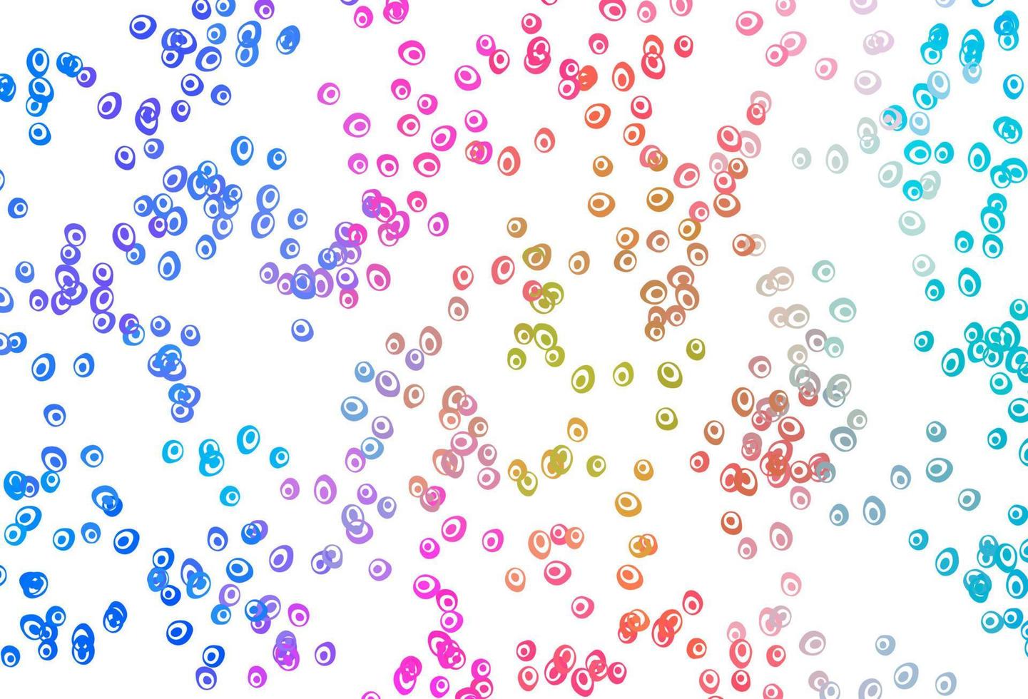ljus multicolor, regnbåge vektor layout med cirkel former.