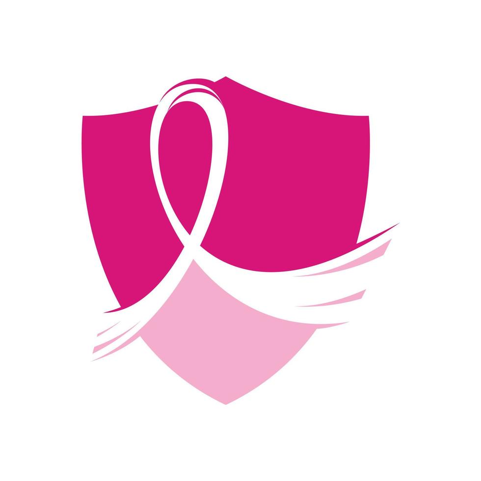 bröst cancer oktober medvetenhet månad kampanj bakgrund. rosa band bröst cancer vektor illustration design