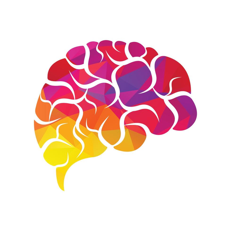 Gehirn-Logo-Vektor-Template-Design. Brainstorming-Logo-Ideen. Neurologie-Logo denken Ideenkonzept. vektor