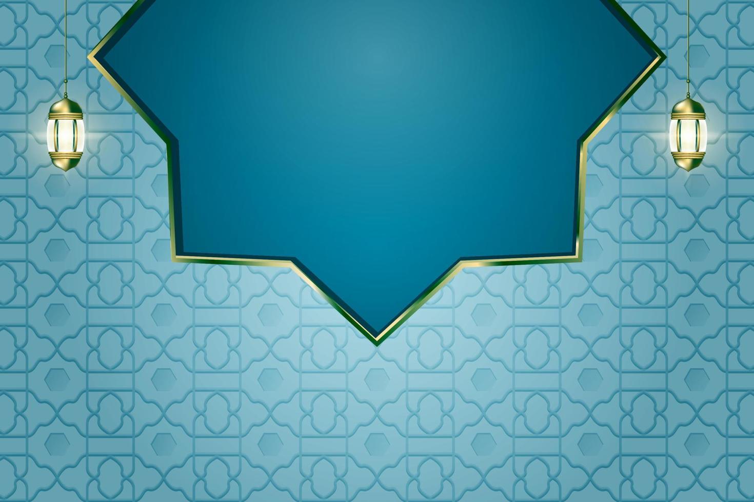 lyx islamic dekorativ bakgrund med arabesk mönster vektor illustration