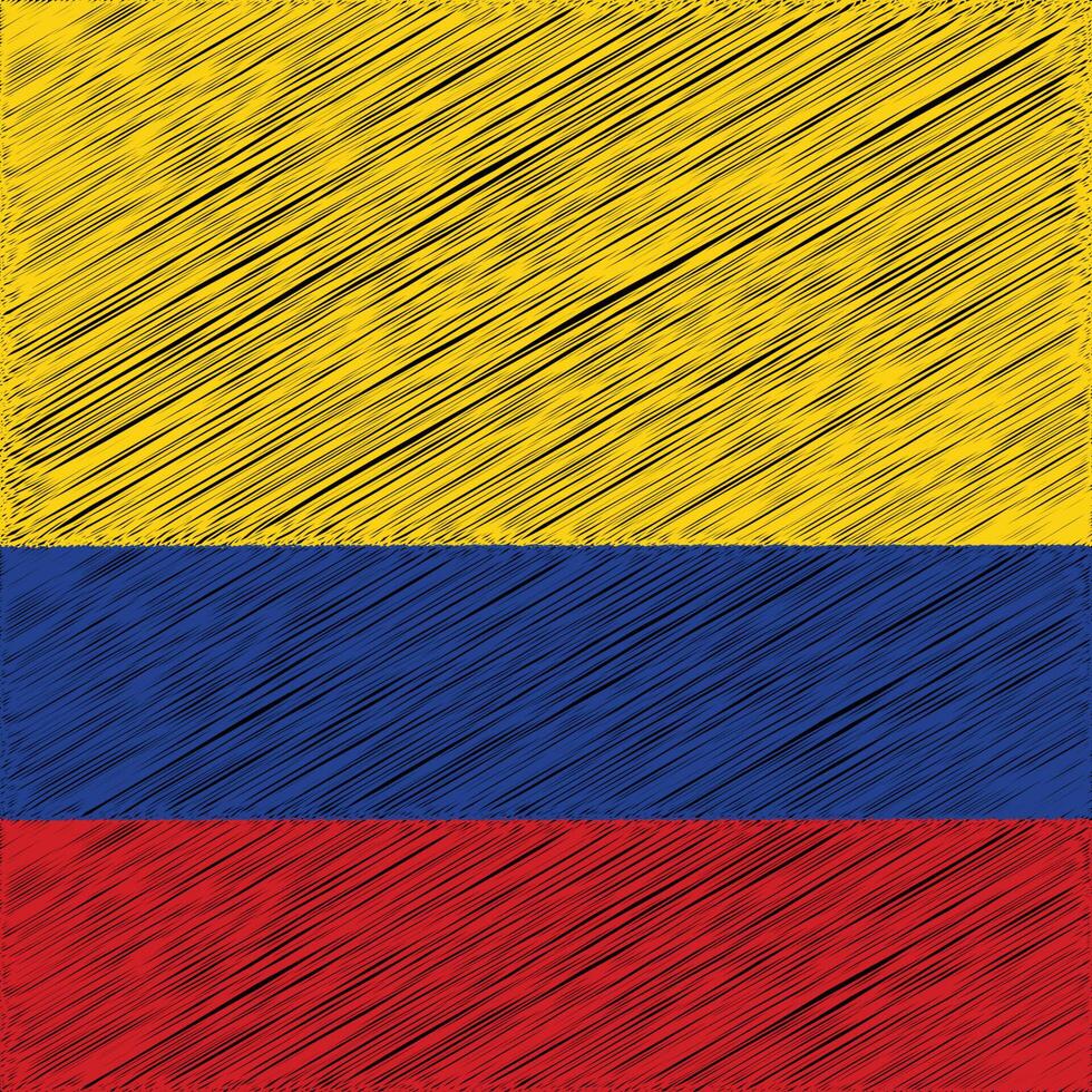 colombia oberoende dag 20 juli, fyrkant flagga design vektor