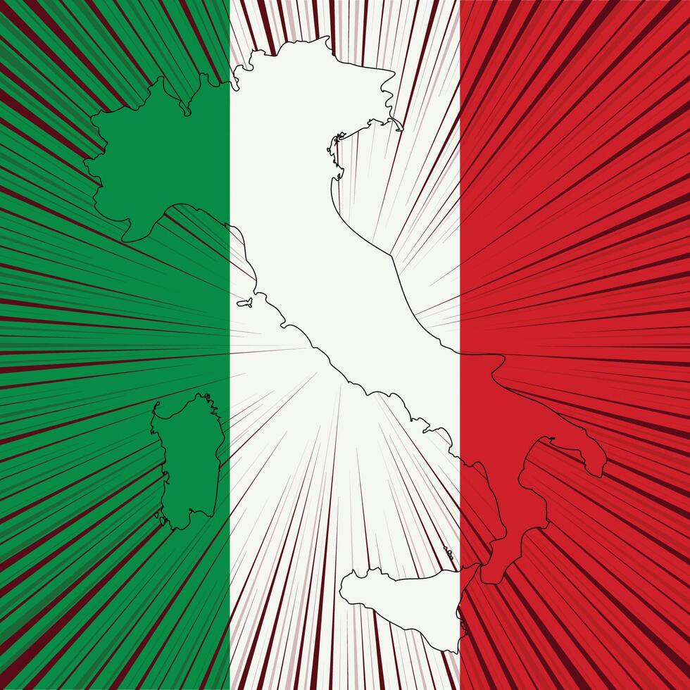 Italien republik dag Karta design vektor