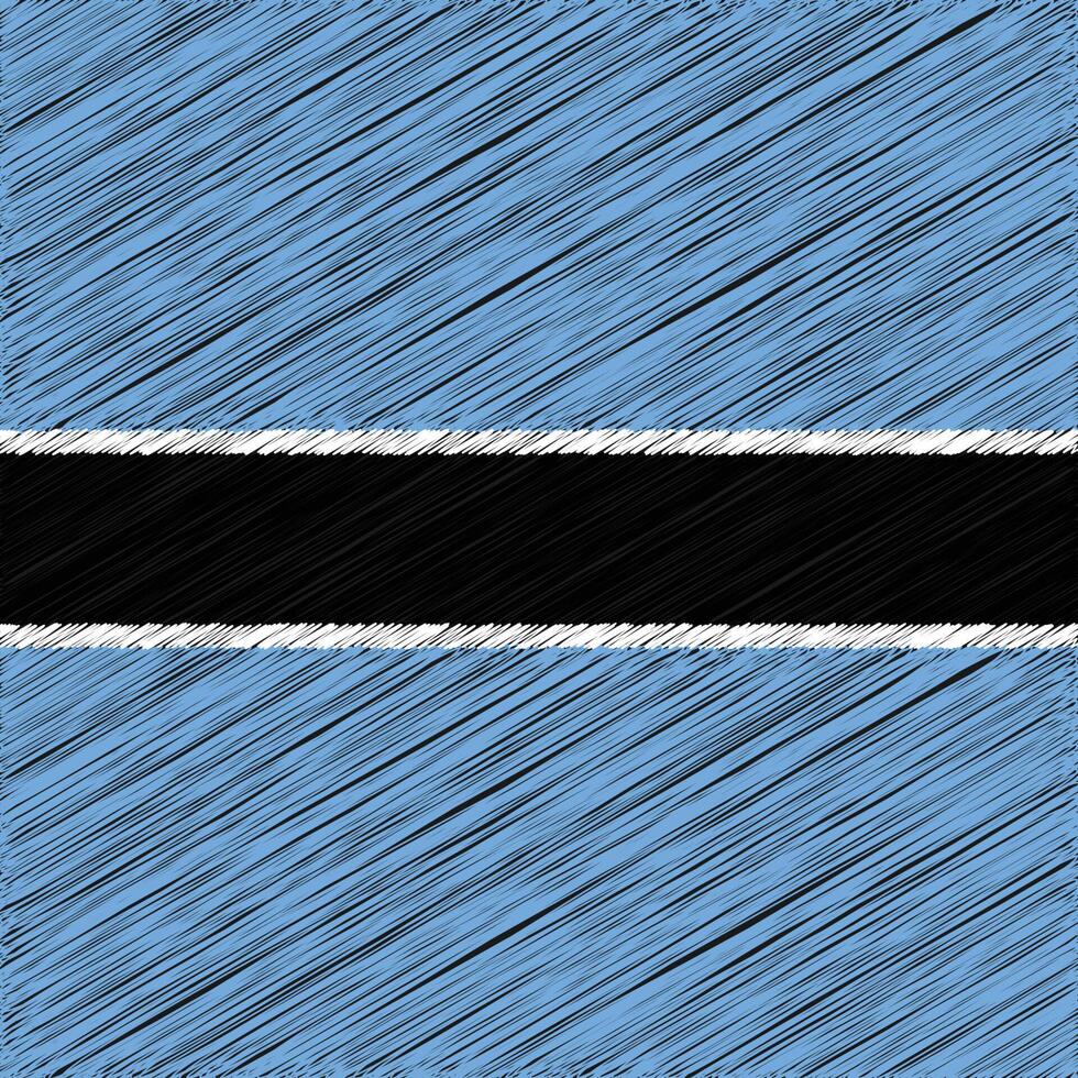 botswana unabhängigkeitstag 30. september, quadratisches flaggendesign vektor