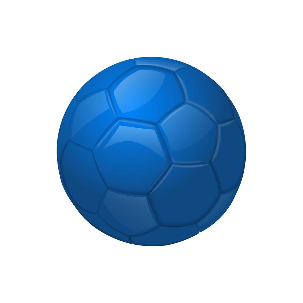 Blaues Symbol für Fußball- oder Fußballsportgeräte vektor
