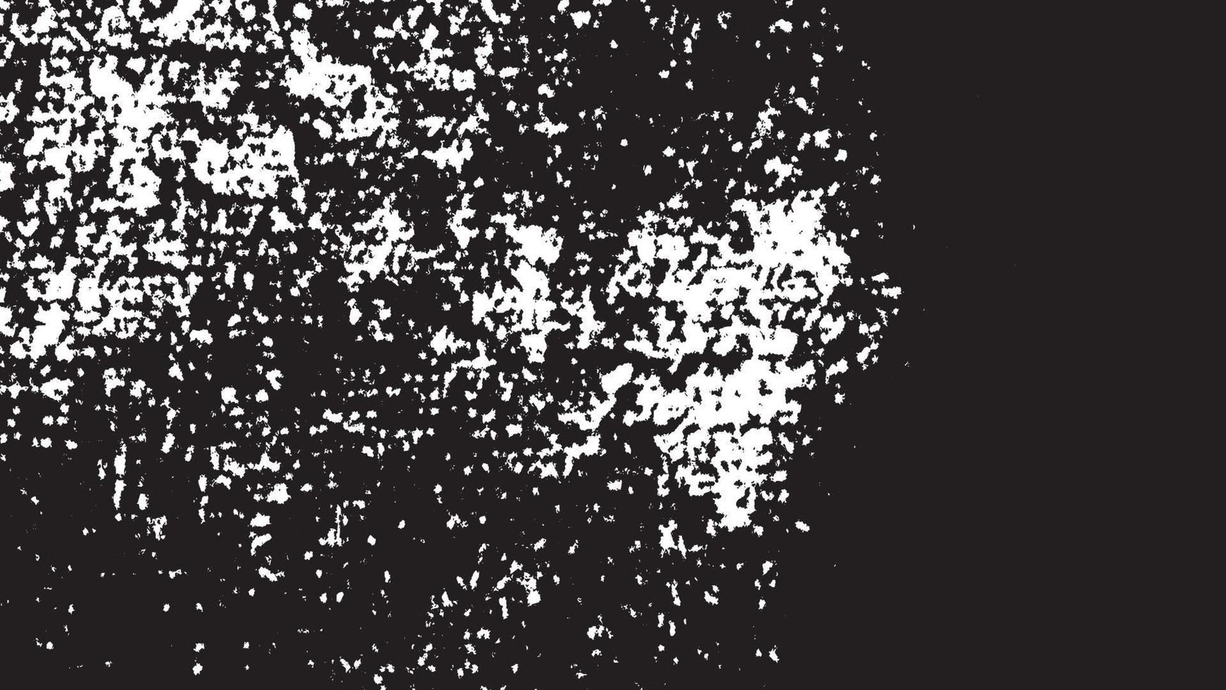 beunruhigte Overlay-Textur, Grunge-Hintergrund schwarz-weiß abstrakt, Vektor-beunruhigter Schmutz, Textur von Spänen, Rissen, Kratzern, Schrammen, Staub, Schmutz. vektor