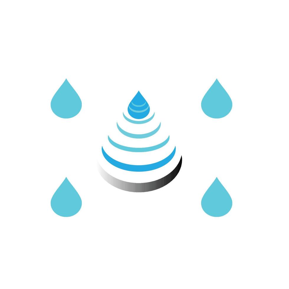 Wasser-Pfeil-Vektor-Symbol-Illustrationsbild vektor