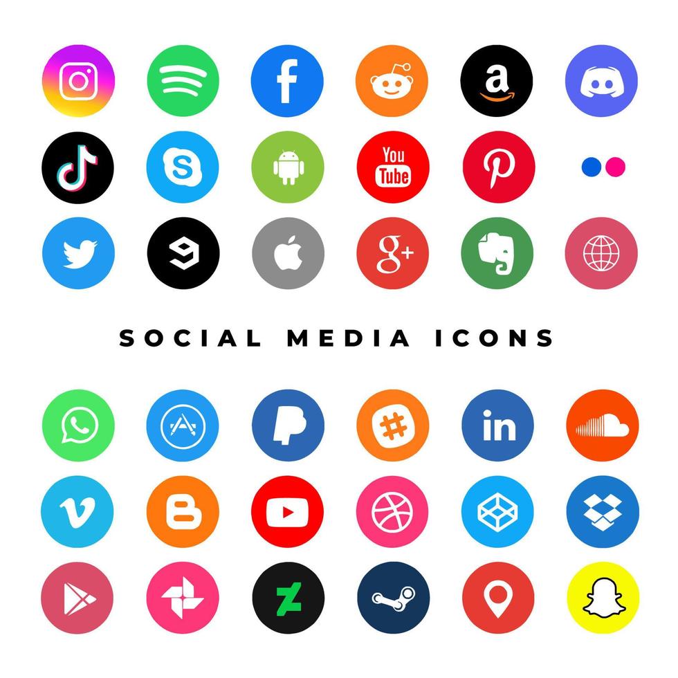 sociala medier ikon vektor