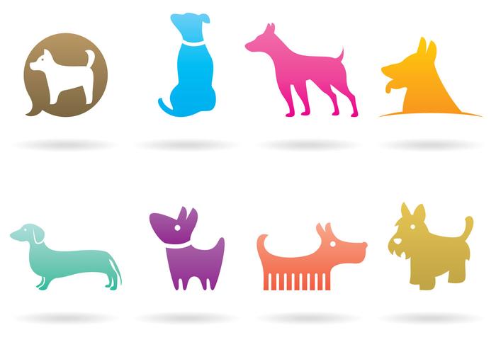 Hund Logo Vektorer